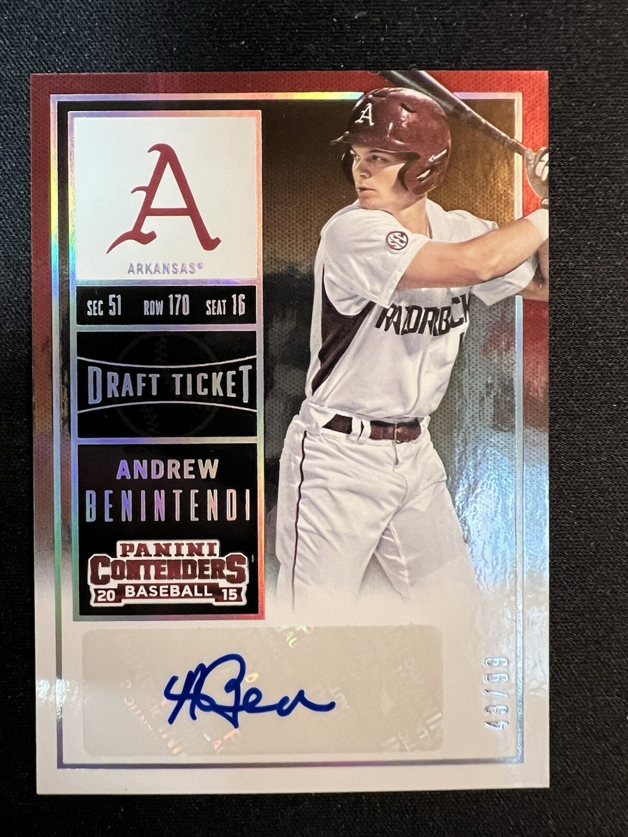 Andrew Benintendi ルーキー直書き直筆サインカード 99枚限定！ Andrew