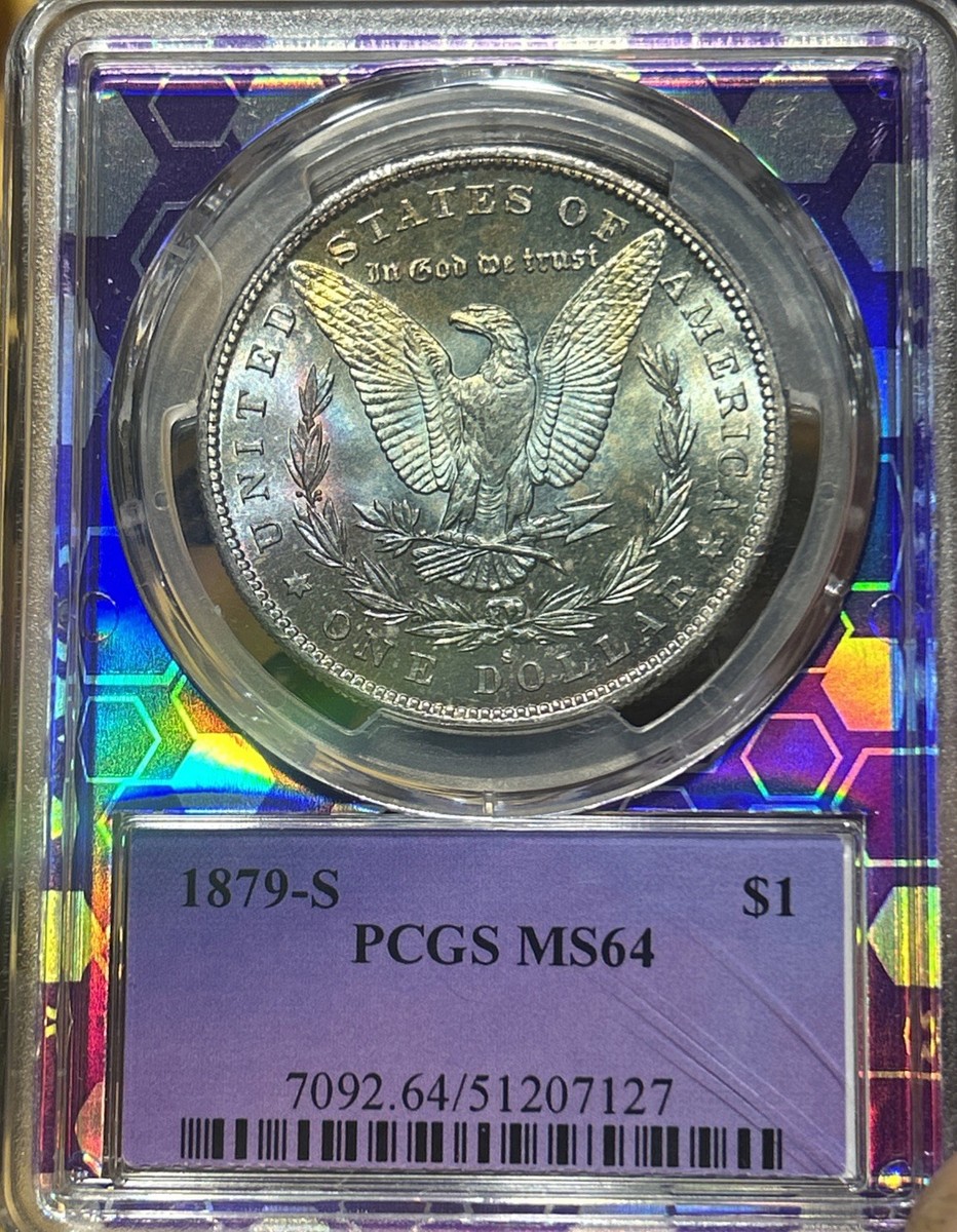 アメリカ1879 モルガンダラー ディーププルーフライク銀貨 PCGS MS65
