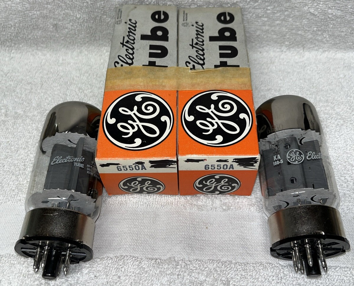 GENERAL ELECTRIC 6550A 真空管 2本