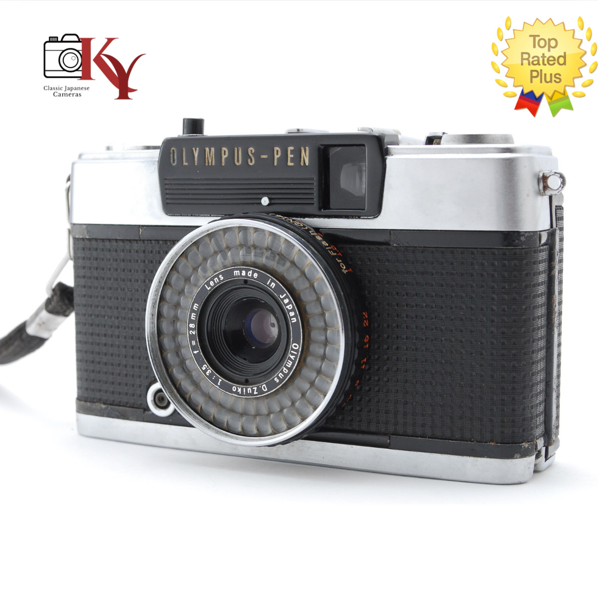 ☆大人気！超美☆OLYMPUS PEN EE-3 28mm F3.5☆赤ベロOK