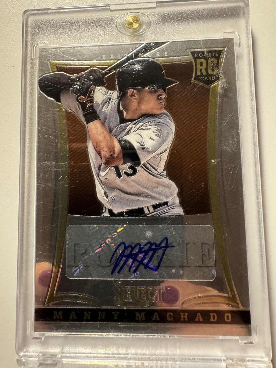 Manny Machado 2010年ルーキー直書き直筆サインカード Topps Manny