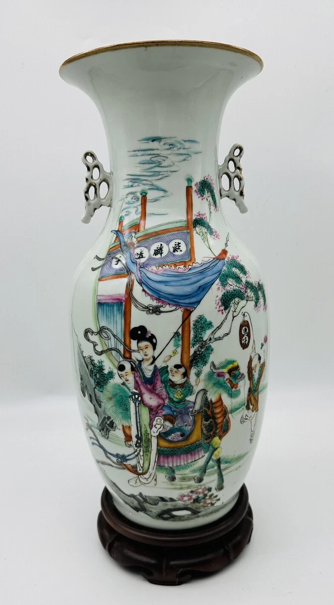 中国骨董 アンティーク 五彩 蝶々 宝文様 五寸皿 双魚印 中国 清朝