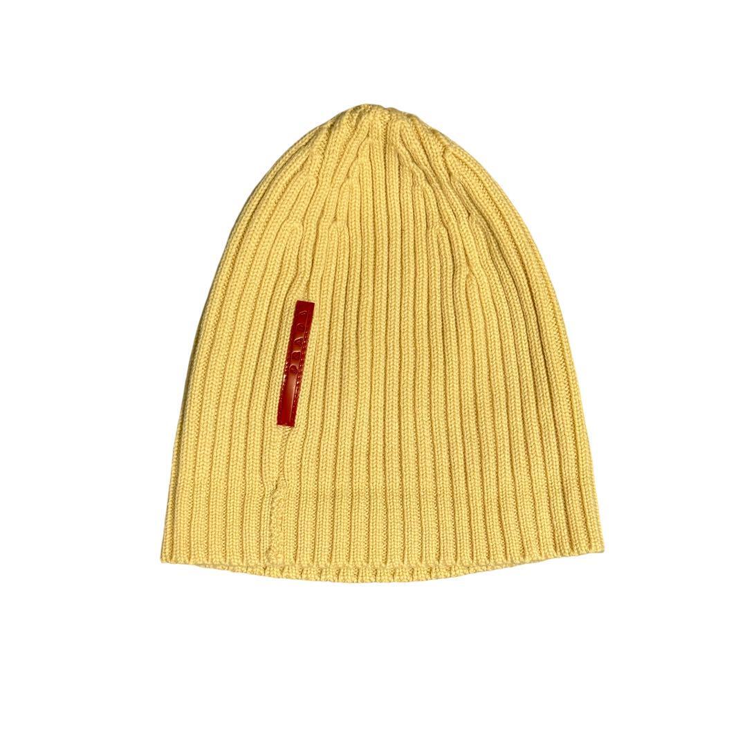 追加お値下【新品】PRADAプラダ ウール×カシミヤジャカードビーニー