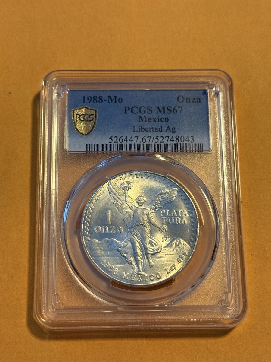 希少品】 純銀 銀貨 メキシコ 1オンス 1onza 1988 mexico 希少品