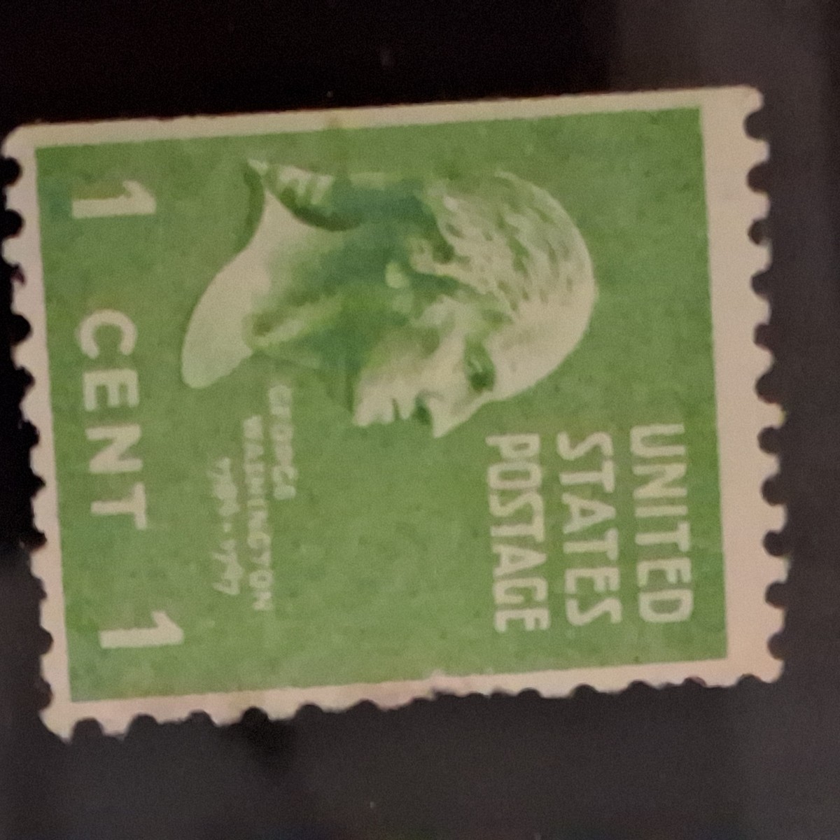 ジョージ・ワシントン1セント希少グリーン切手 アメリカ合衆国 - 1913