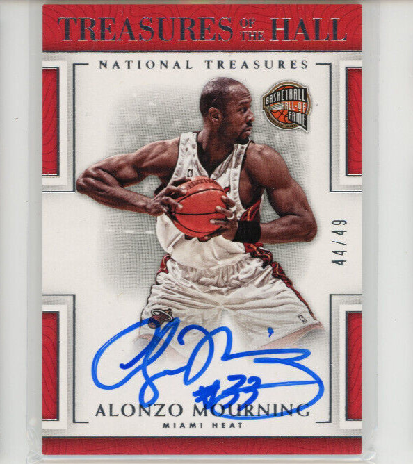 Alonzo Mourning Auto psa9 panini