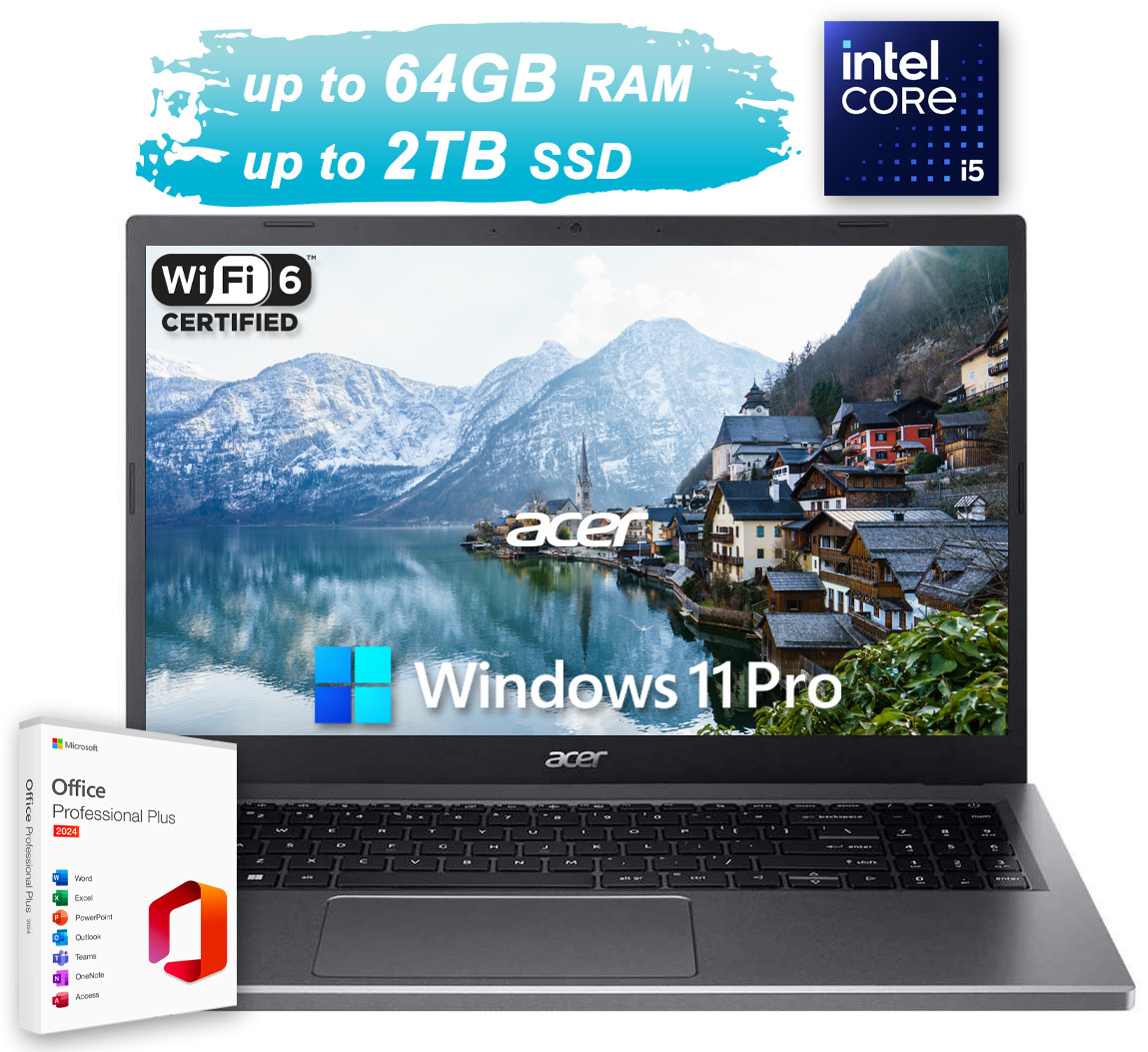 Acer i5/8/新品SSD128GB office2024 Acer Aspire 5 Office2024 Laptop 15.6