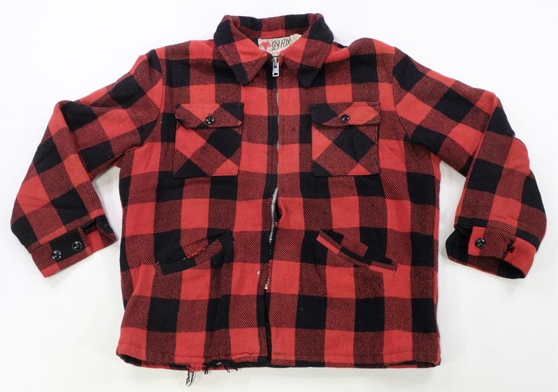 Rare Vintage SLY FOX by Shane Buffalo Plaid Full Zip Flannel