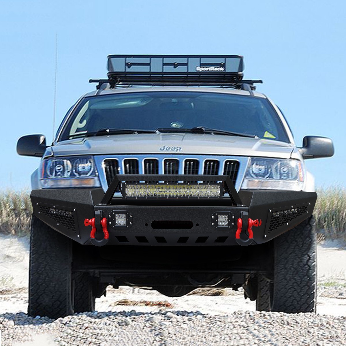 Vijay For 99-04 Jeep Grand Cherokee WJ Front/Rear Bumper W/Winch