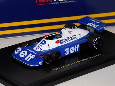TYRRELL P34 6 WHEELER # 3 R. PETERSON BRASILIAN GP 1977 TRUESCALE
