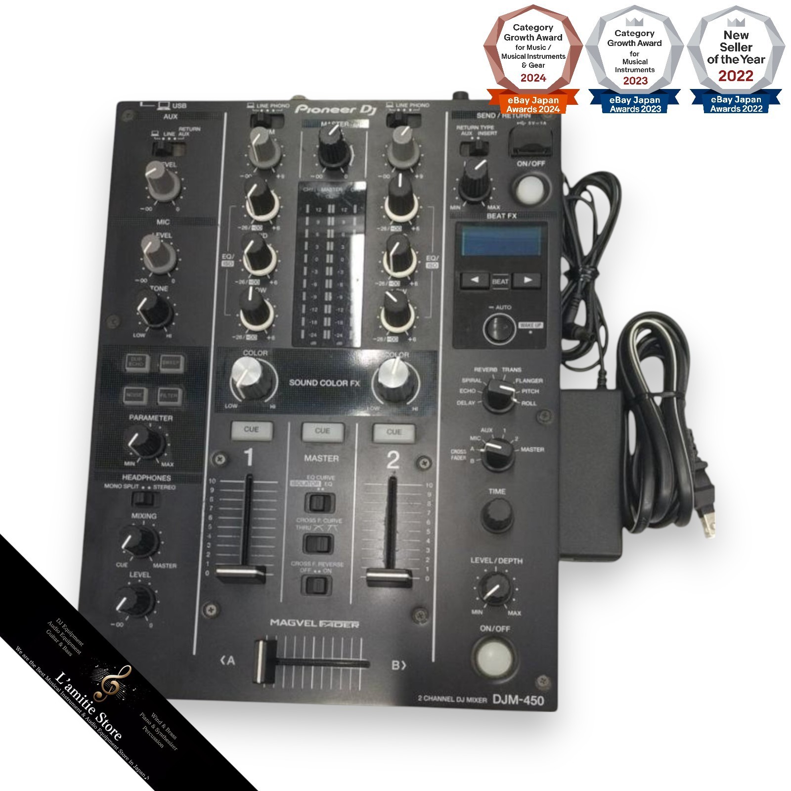 Pioneer DJM - 450 & DECKSAVER DJ ミキサー Pioneer DJ DJM-450 - 2