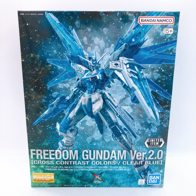 MG 1/100 Freedom Gundam Ver.2.0 Cross Contrast Color Clear Blue