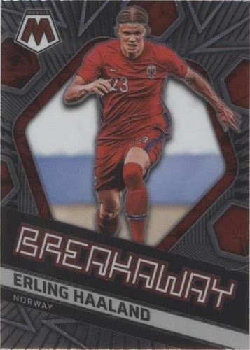 PSA9 2021-22 Panini Mosaic World Cup Erling Haaland Overdrive 31