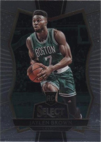 JAYLEN BROWN 2016 PANINI SELECT #33 SILVER PRIZM ROOKIE RC RARE