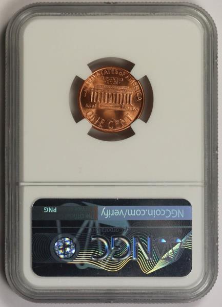 1995 Doubled Die Obverse Lincoln Memorial Penny 1C MS 69 RD Red