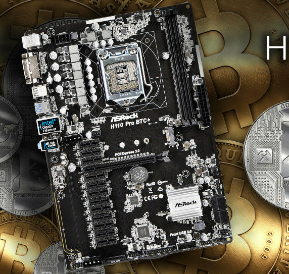 Bitcoinを思う存分堀りまくれるグラボ13枚搭載可能な「ASRock H110 Pro