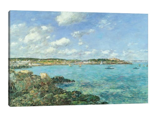 The Bay Of Douarnenez, 1897 Ca - Canvas Wall Art | Eugene Louis Boudin