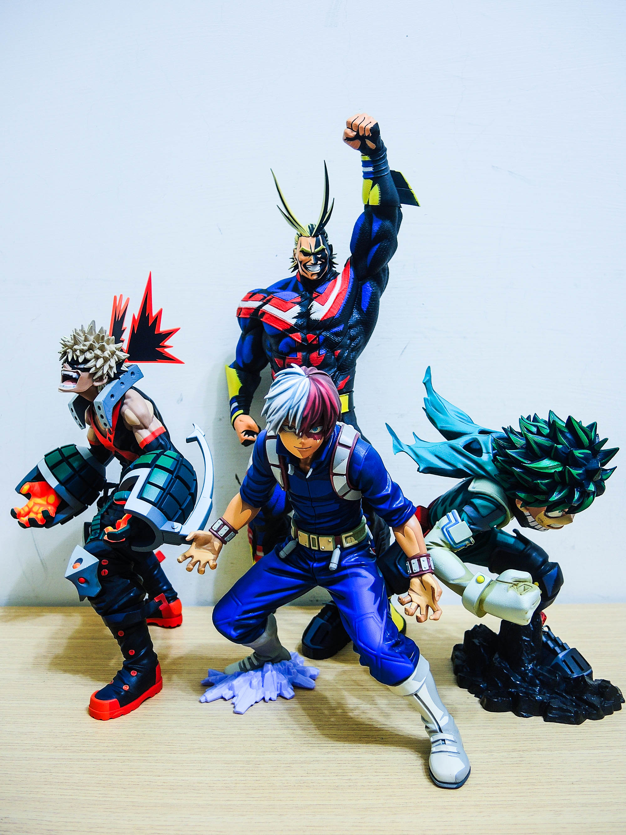 ヒロアカ smsp D賞（二次元彩色） 4体セット オールマイト デク 轟 爆