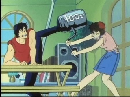 セル画・シティーハンター「怒りの1000tハンマー・かおり」 セル画