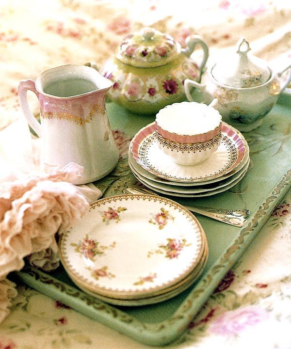 KPM パニエアンティークアフタヌーンティーハンドペイント