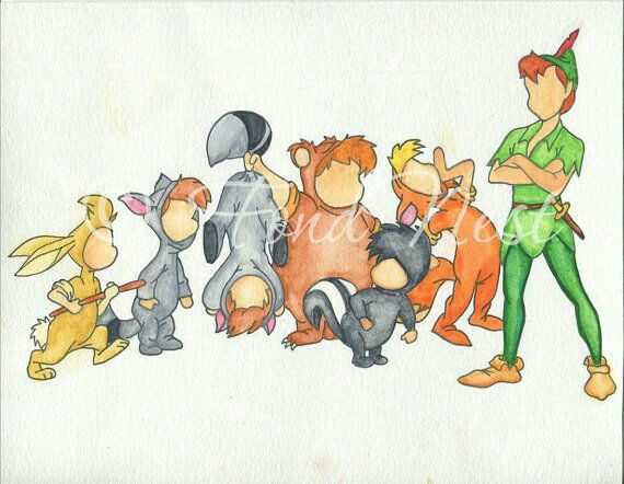 ピーターパンMARCHOF THE LOSTBOYS 絵画 ピーターパンMARCHOF THE