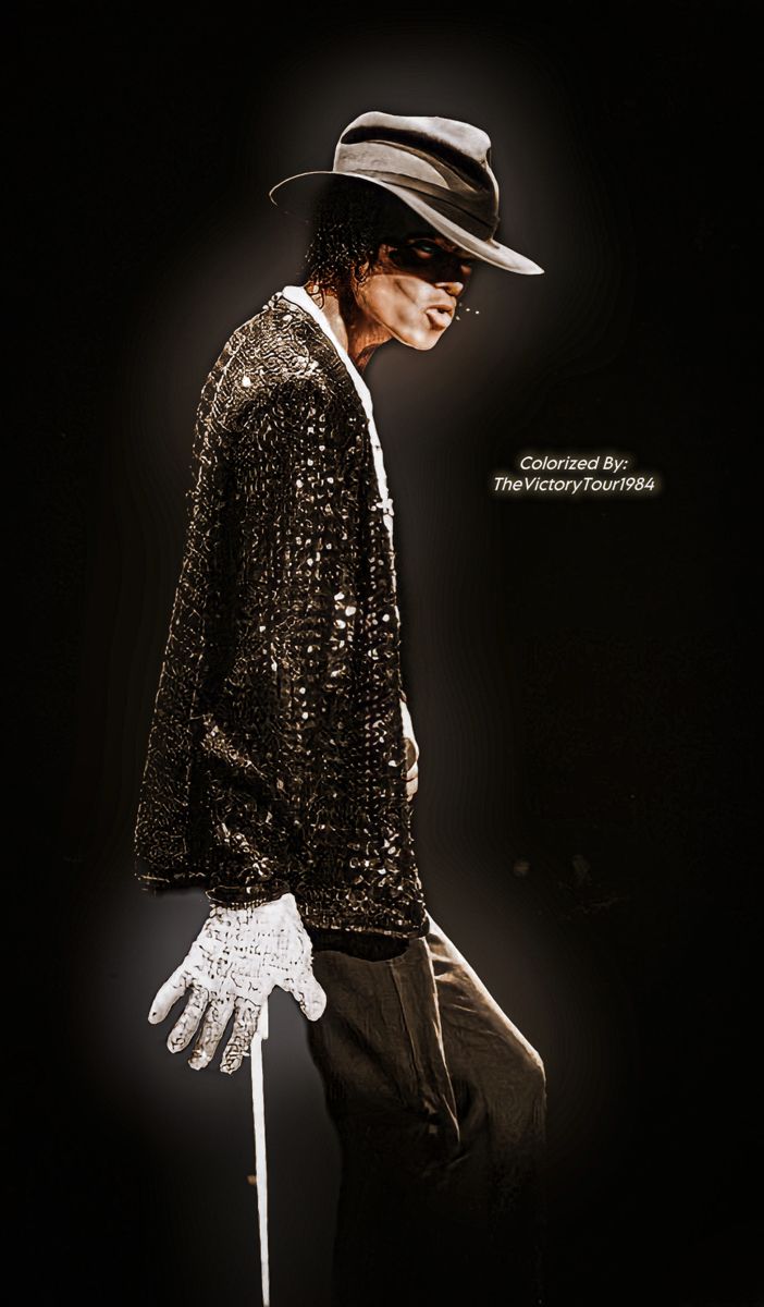 マイケル・ジャクソン(MJ)のビクトリーツアーからのオリジナル限定白黒写真