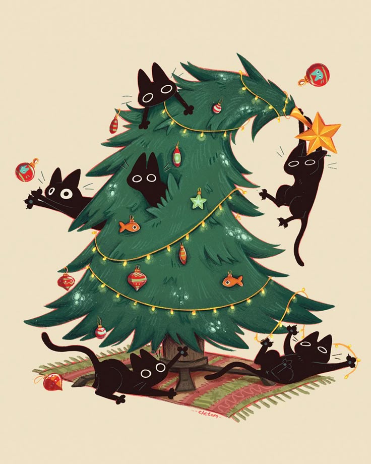 Christmas Cat Tree 🌲