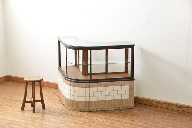 希少サイズ♪極上♪昔のたばこ屋さん 古い木味 縦型 アンティーク