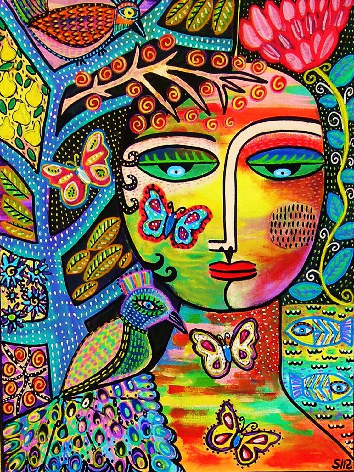 絵画 70s Mexican pair art 絵画 70s Mexican pair art 絵画 70s