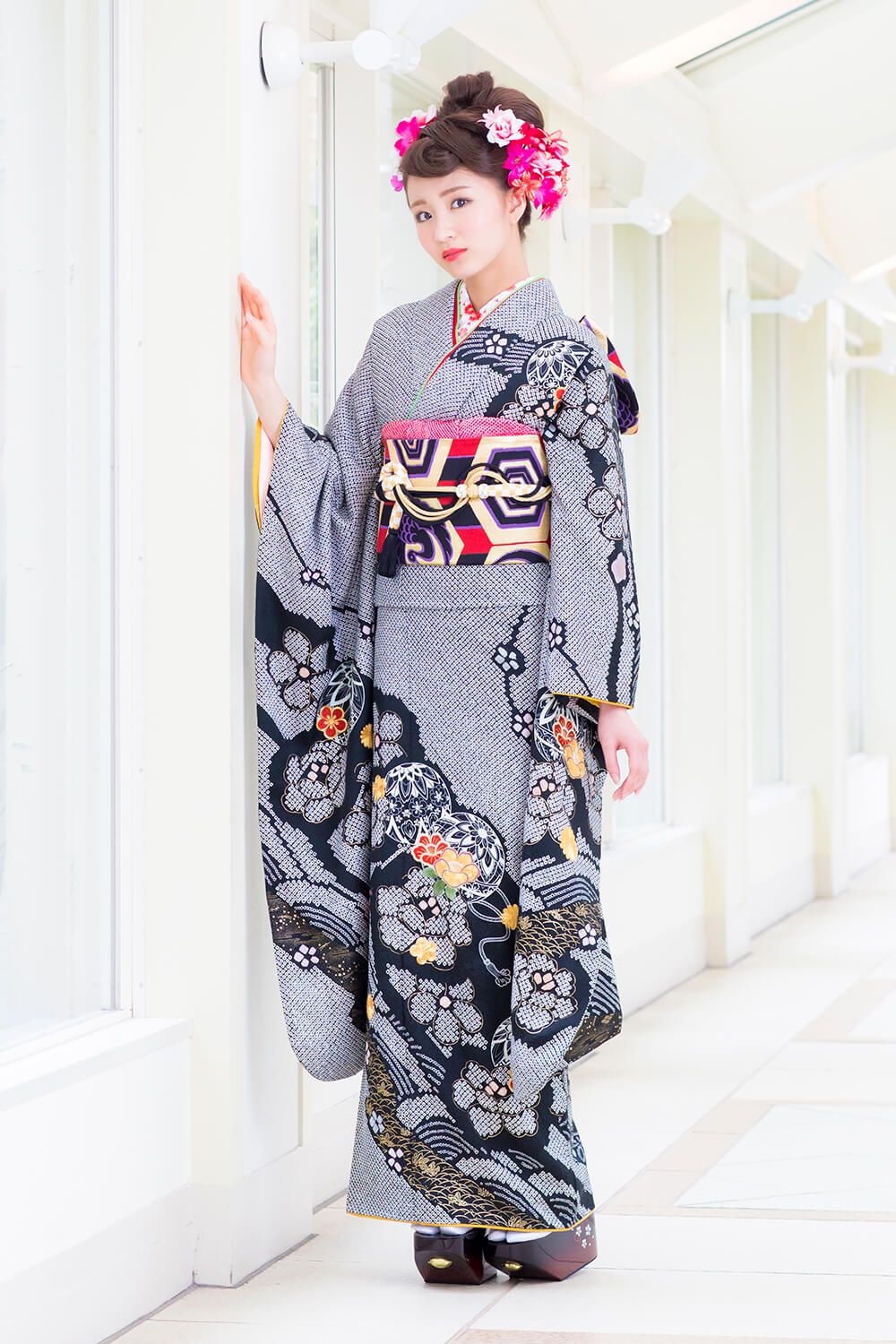 正絹 振袖set 7点