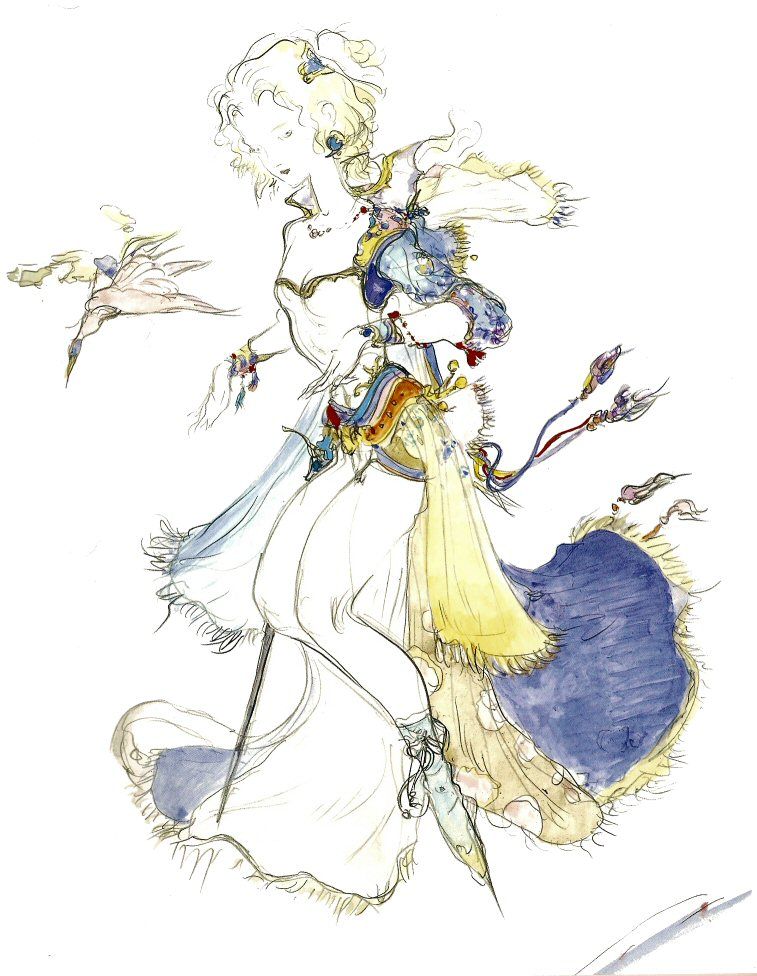 天野喜孝 アクリルプレート ファイナルファンタジーⅥ 街 ティナ FF6