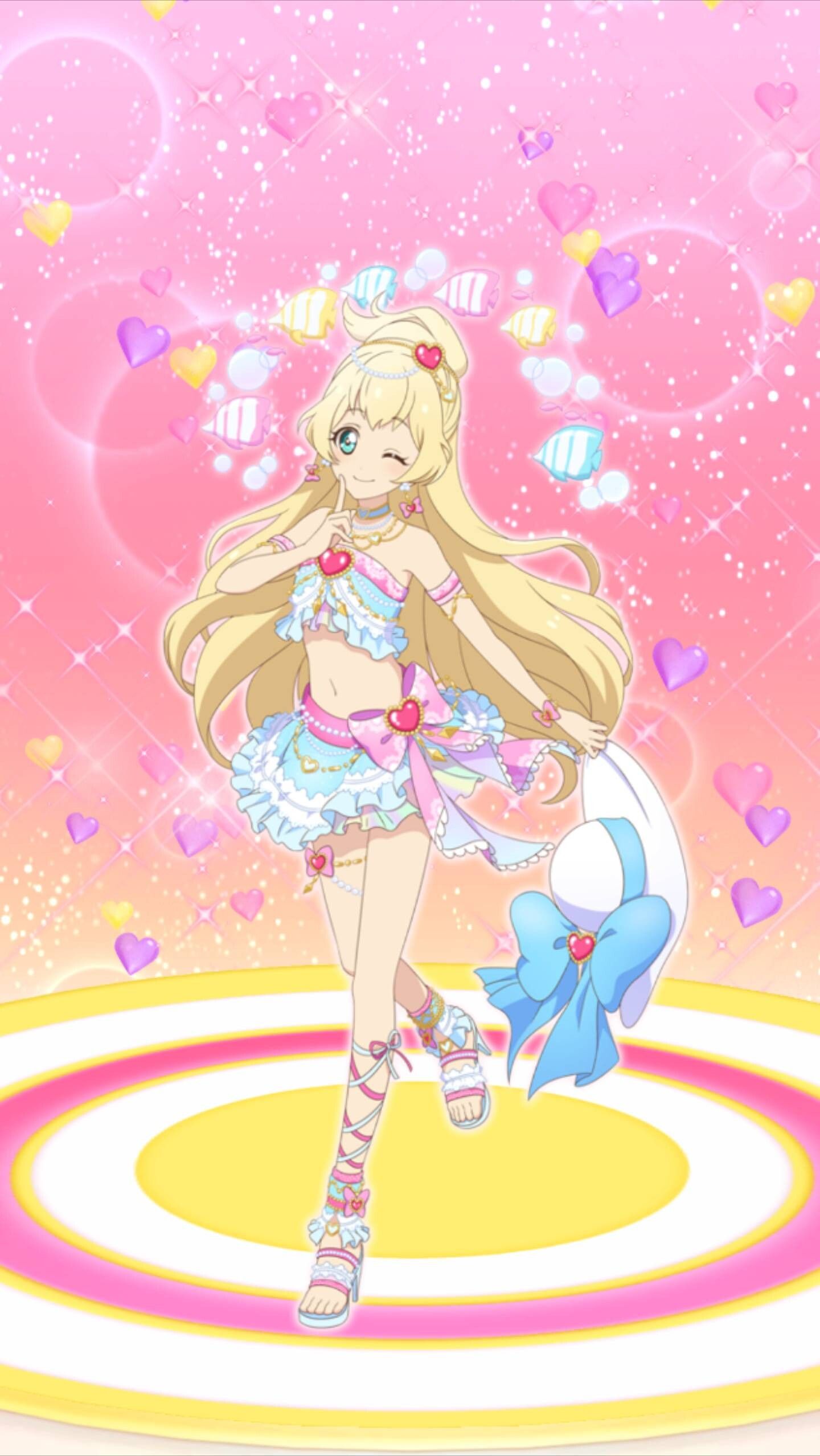 アイカツスターズ！ 白鳥ひめ ブロマイド プリント セブンイレブン