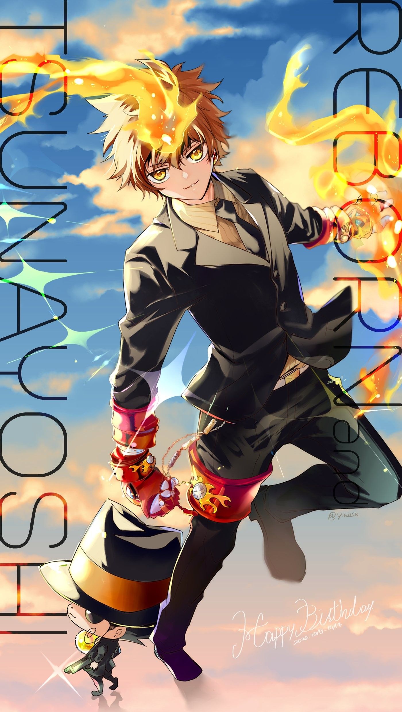 リボーン 沢田綱吉 ツナ A3クリアポスター CF2011 家庭教師ヒットマン