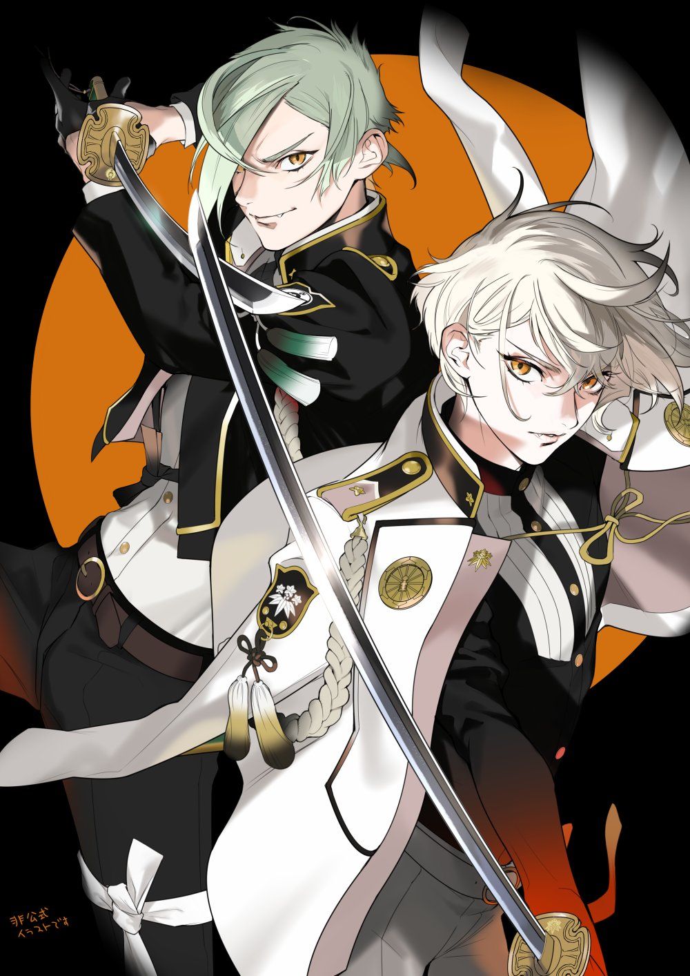 刀剣乱舞 灯結び展 描きおろしイラスト 鶯丸 複製原画 受注生産限定