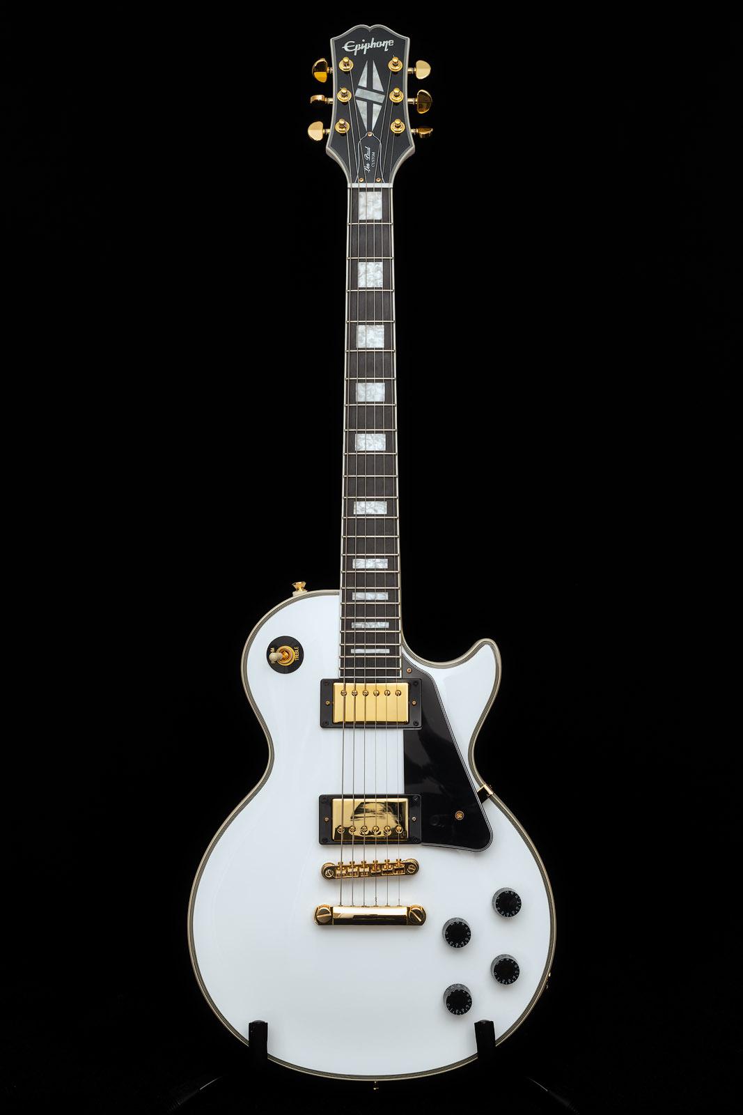 Les Paul Custom Alpine White : r/Epiphone