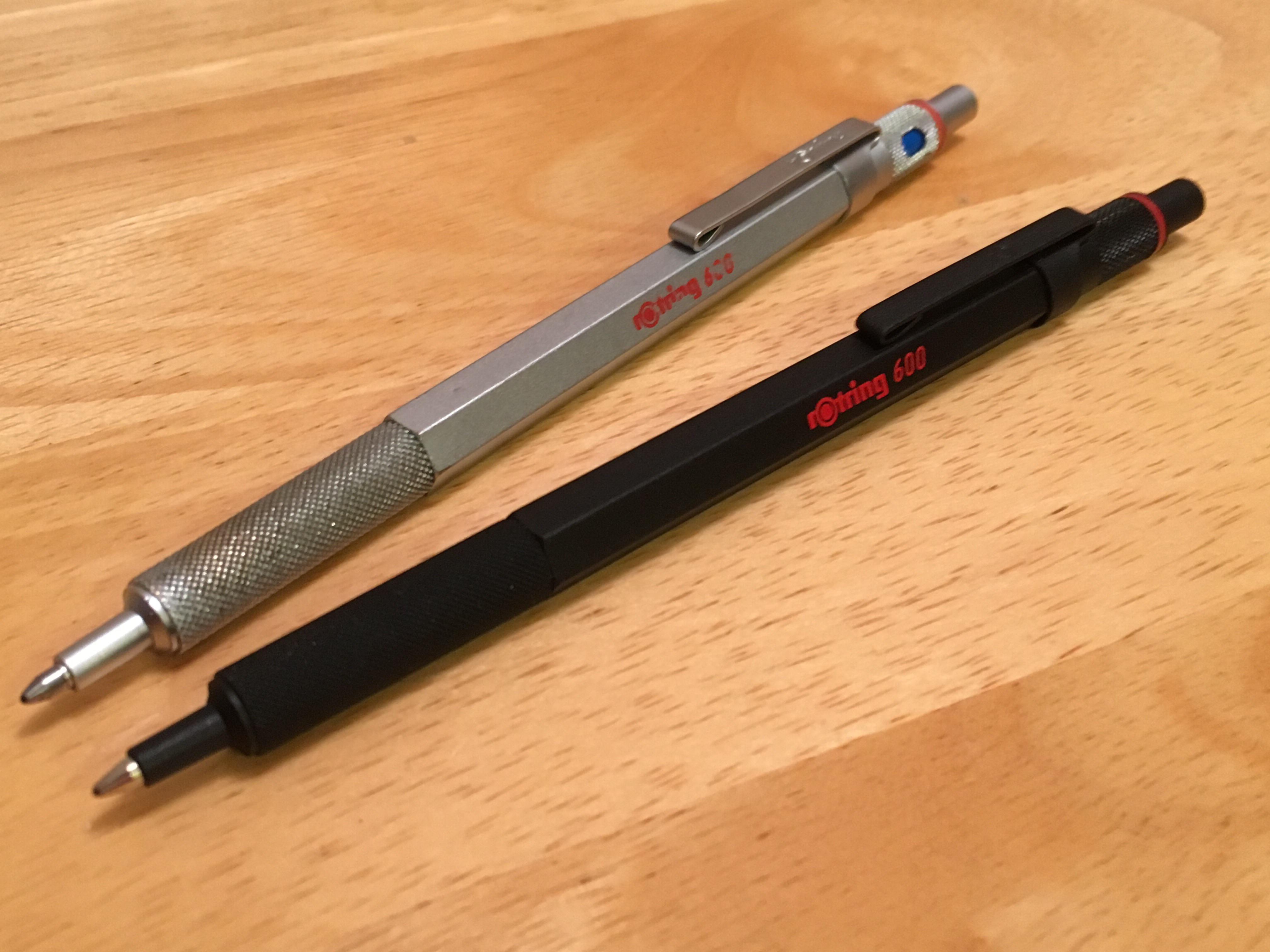 僕のロットリング600ボールペン。シルバーのは1992年にドイツで買っ