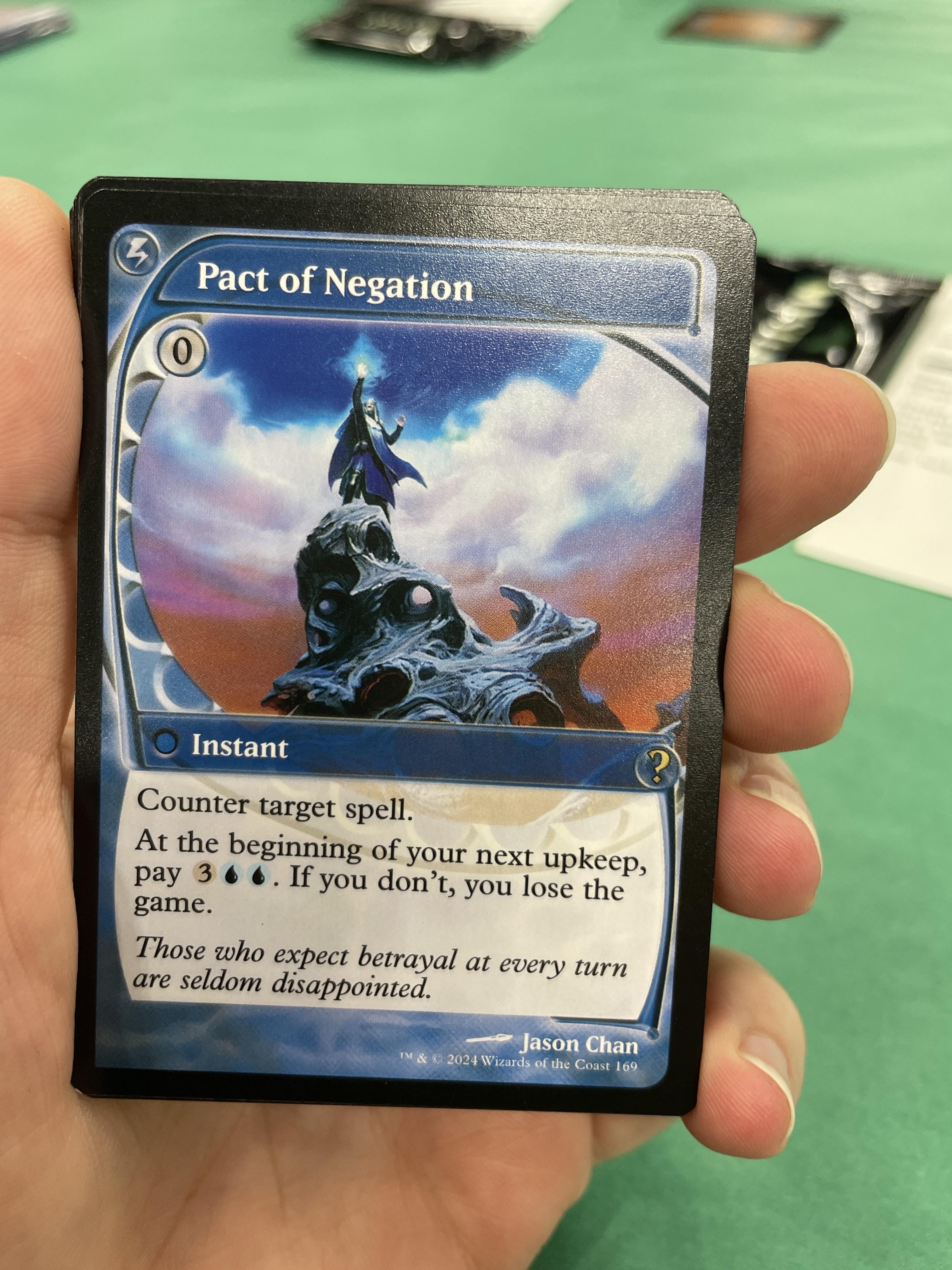 MTG 未来予知 FOIL 否定の契約 Pact of Negation 否定の契約/Pact of