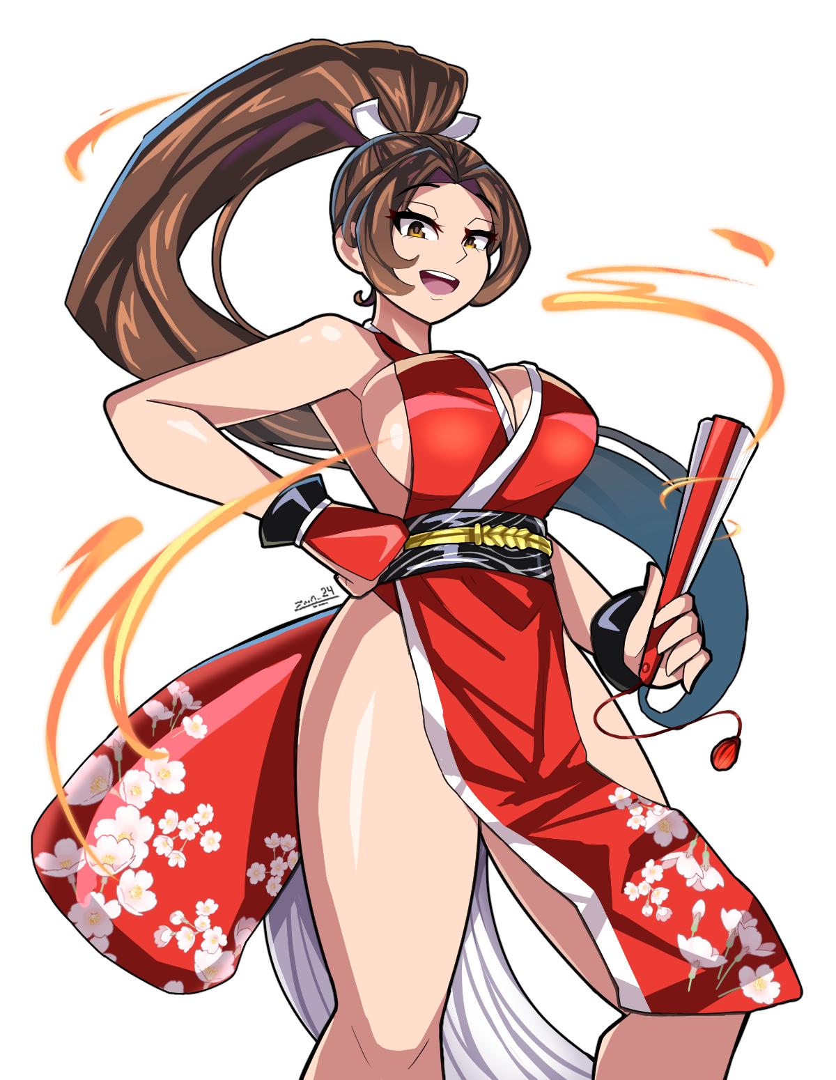 不知火舞の火の力を使ったイラスト。 : r/kof