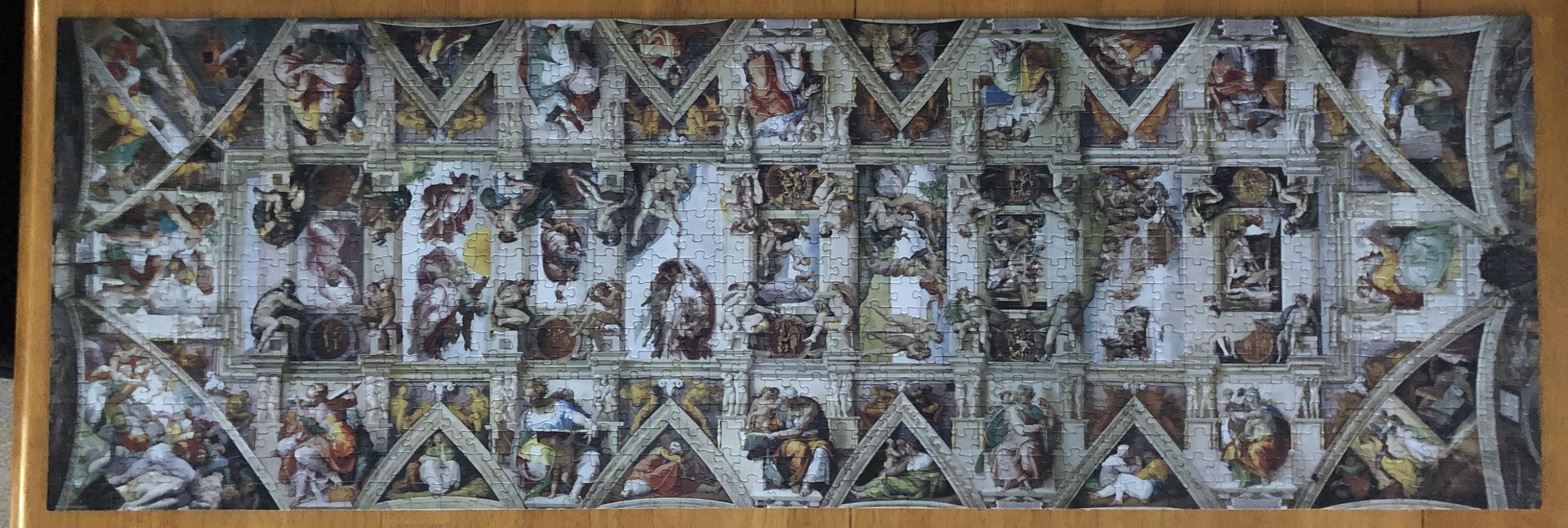 ミケランジェロ システィーナ礼拝堂の天井 1000ピース ミケランジェロ