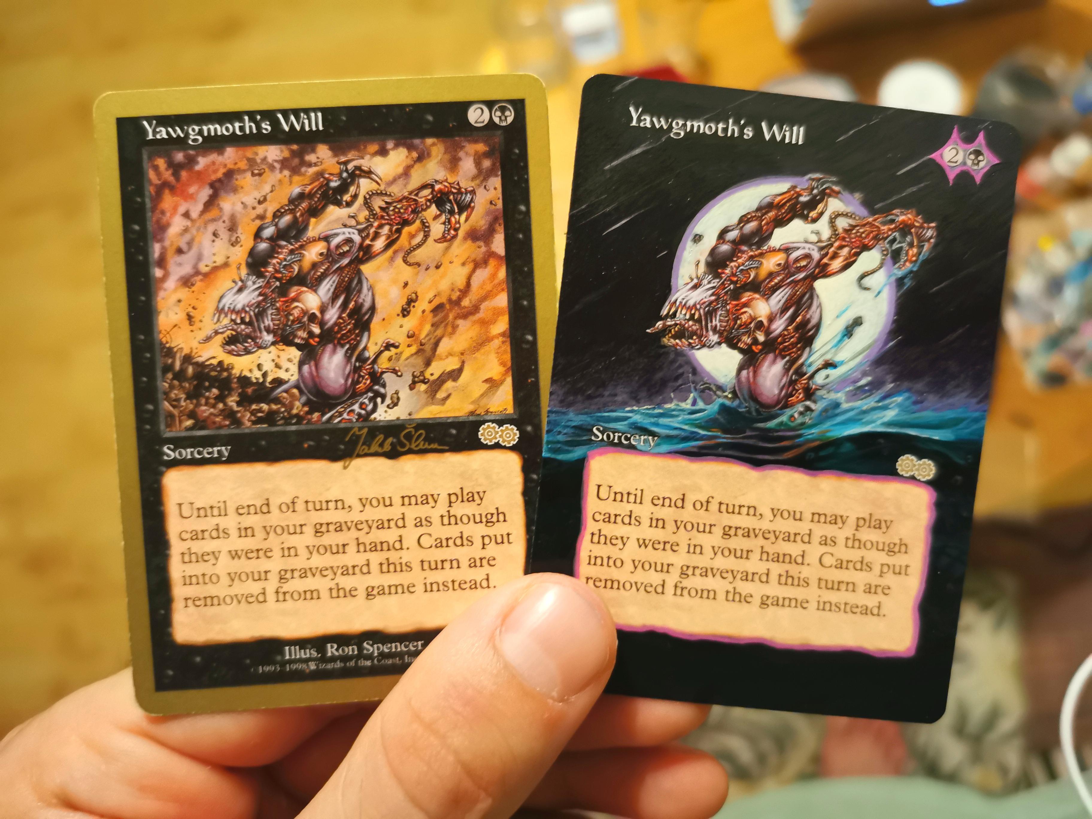 Yawgmoth's will alter for My Runo Stromkirk sea monsters deck : r