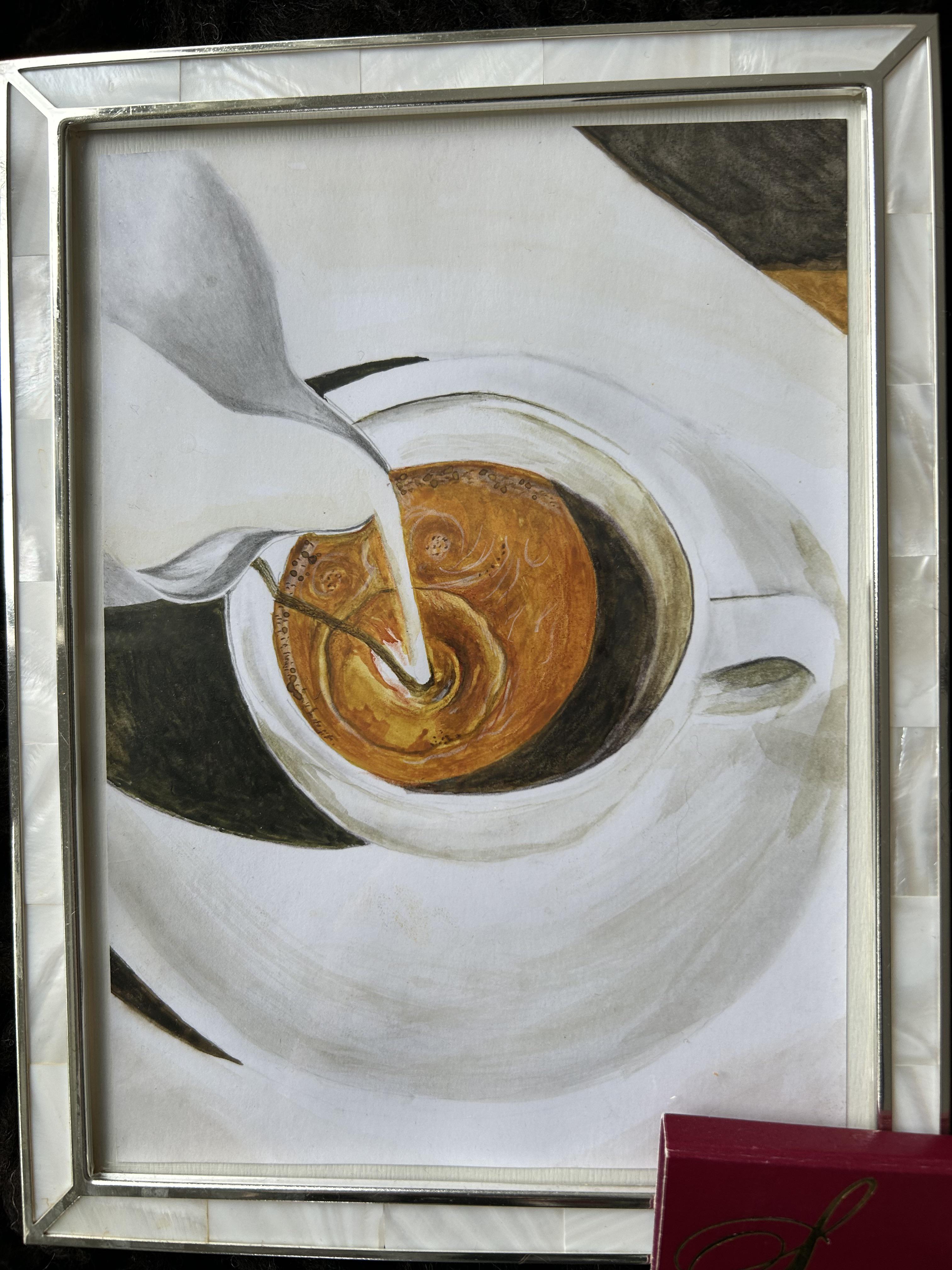 Ly painter Coffee stand in the Painting