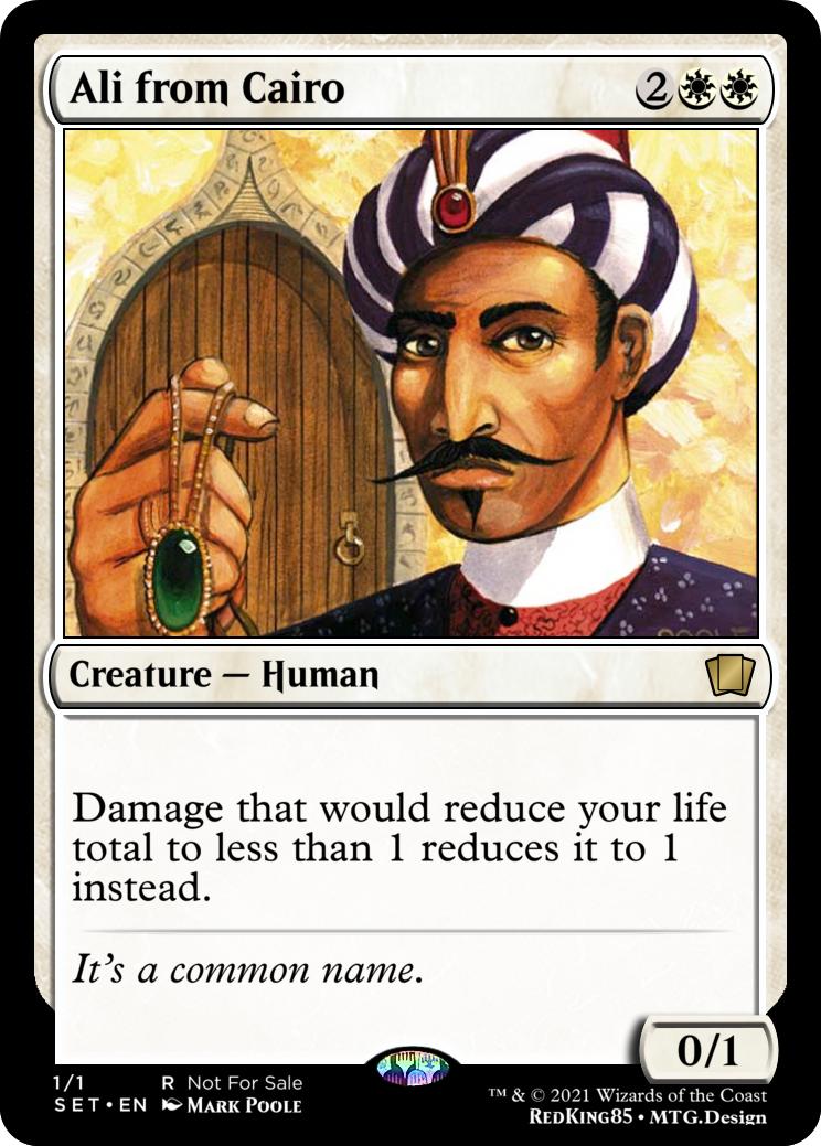 Ali from Cairo : r/custommagic