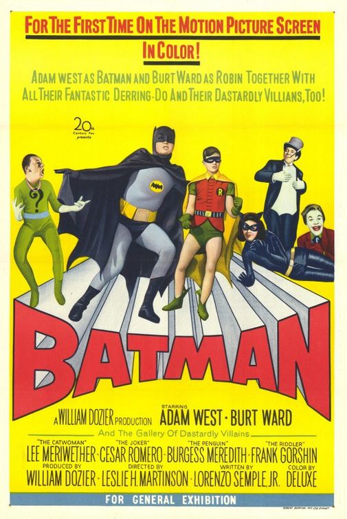バットマン：ザ・ムービー（1966年）は、今日から55年前に公開されまし