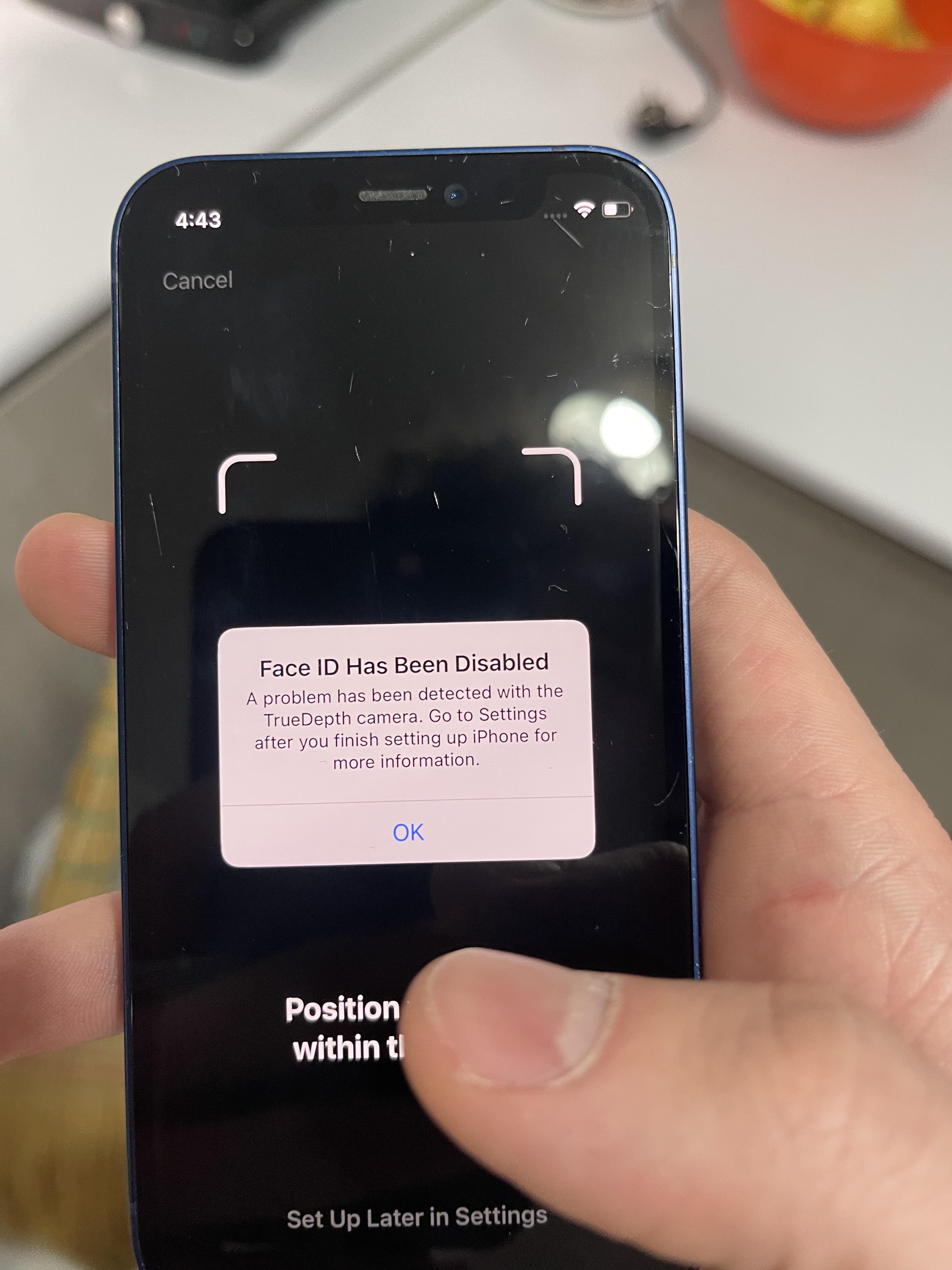 Iphone 12 mini face id disabled after housing replacement : r