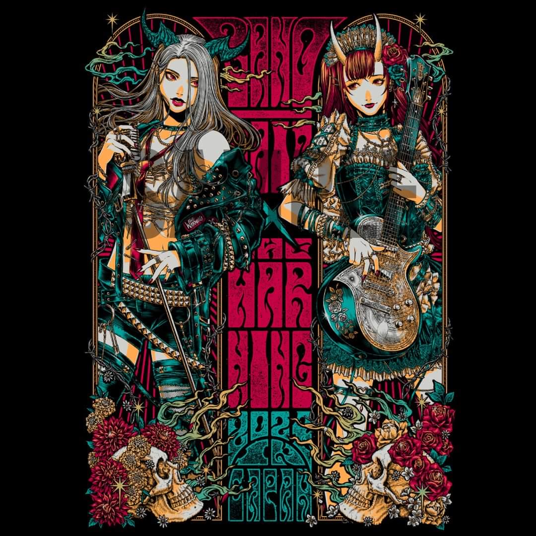 BAND-MAID × THE WARNING SPECIAL ARTWORK designed by ISANA KAGAMI