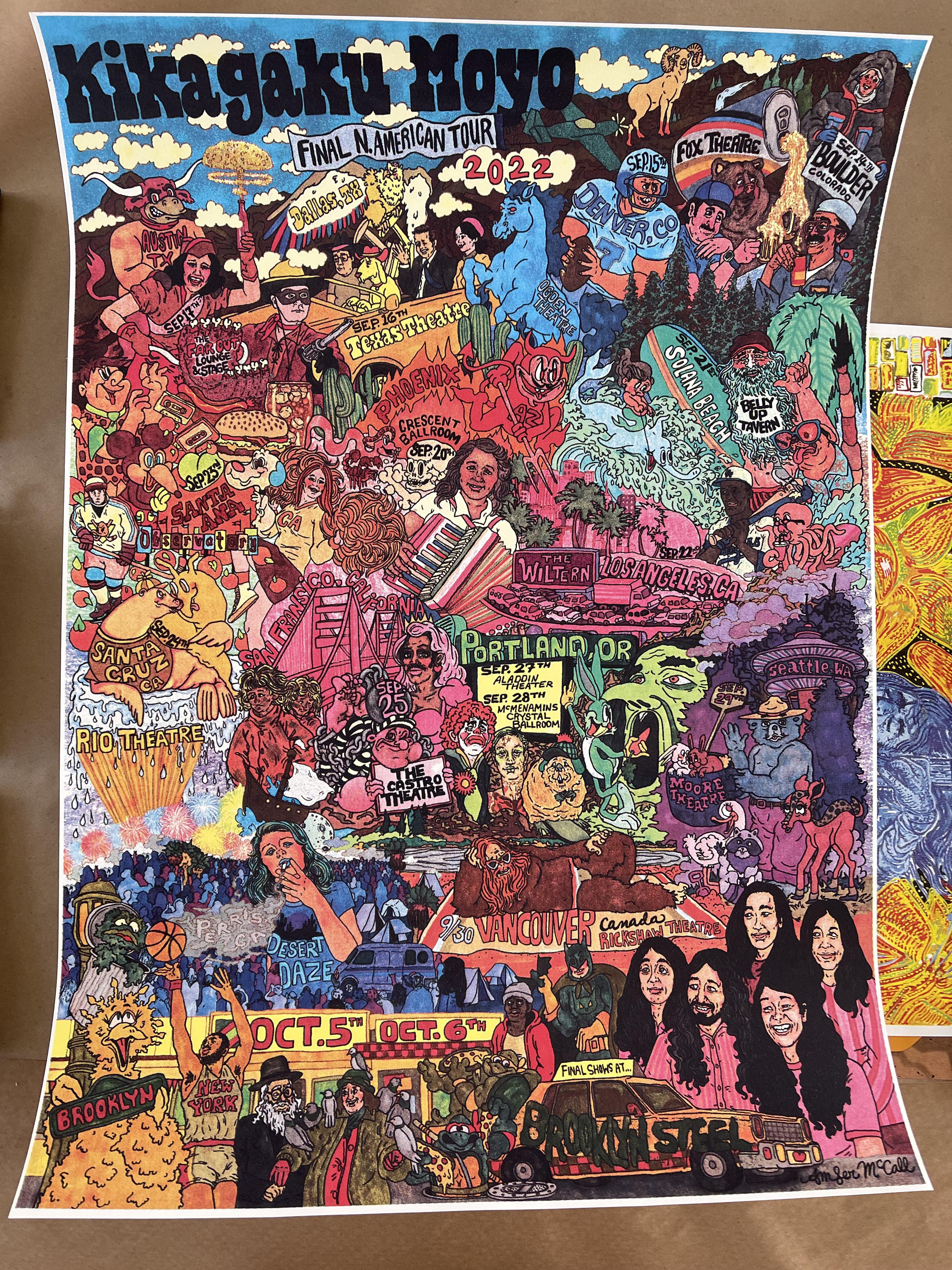 Kikagaku Moyo last US tour poster pics : r/KikagakuMoyo