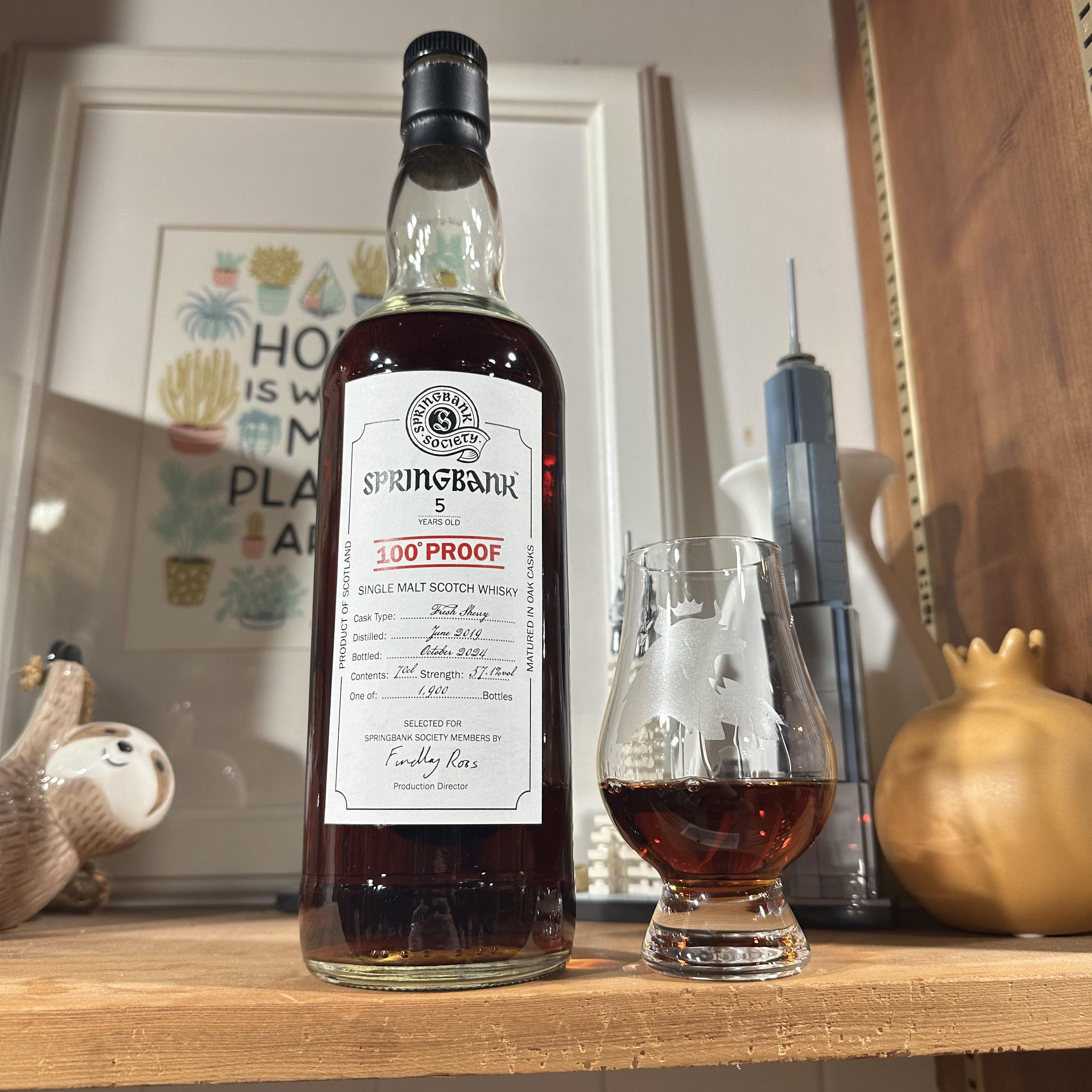 レビュー：スプリングバンク 5年 100プルーフ シェリー : r/Scotch
