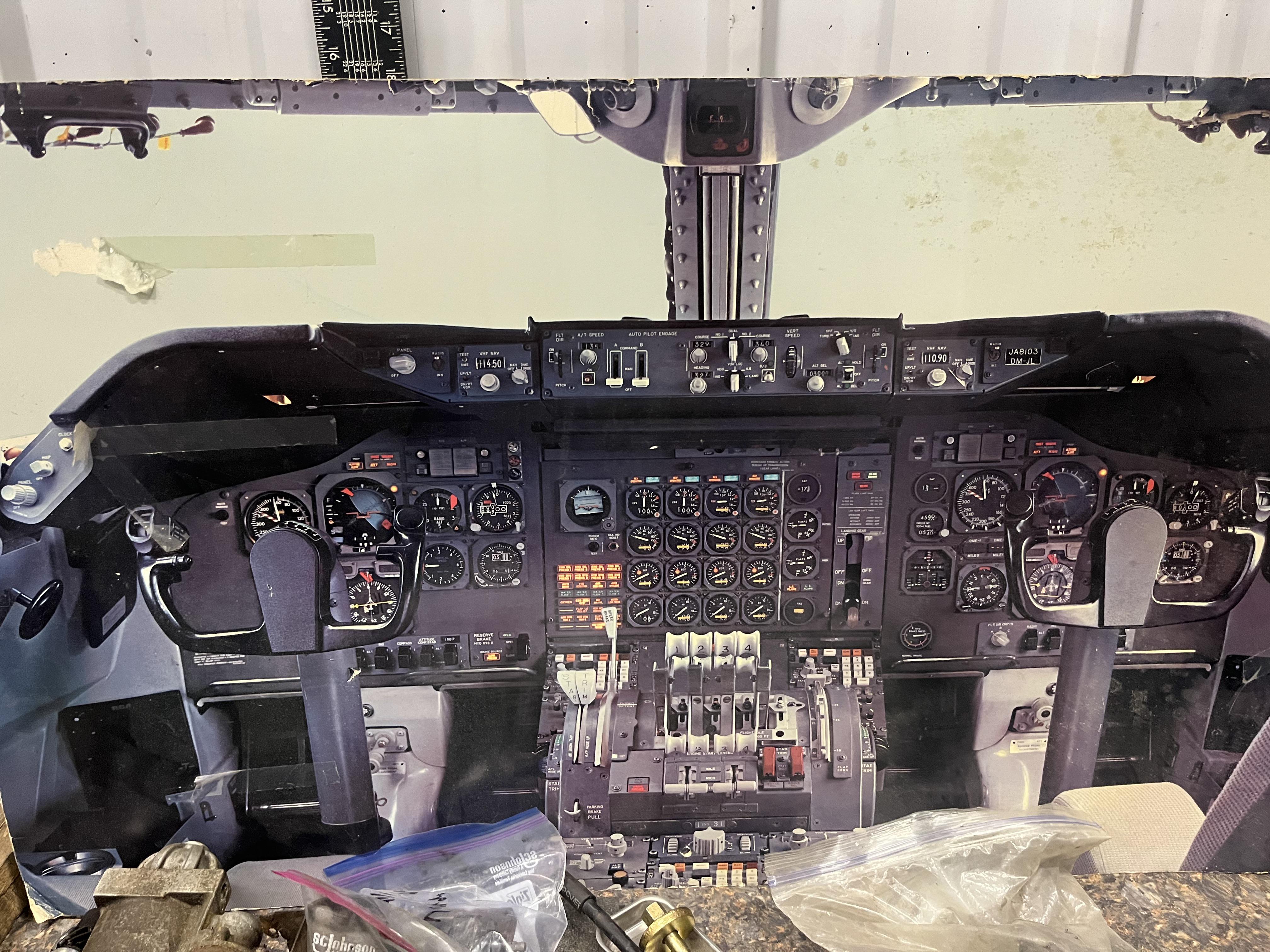 I've had this poster since I was a tiny child, is it a 747 cockpit