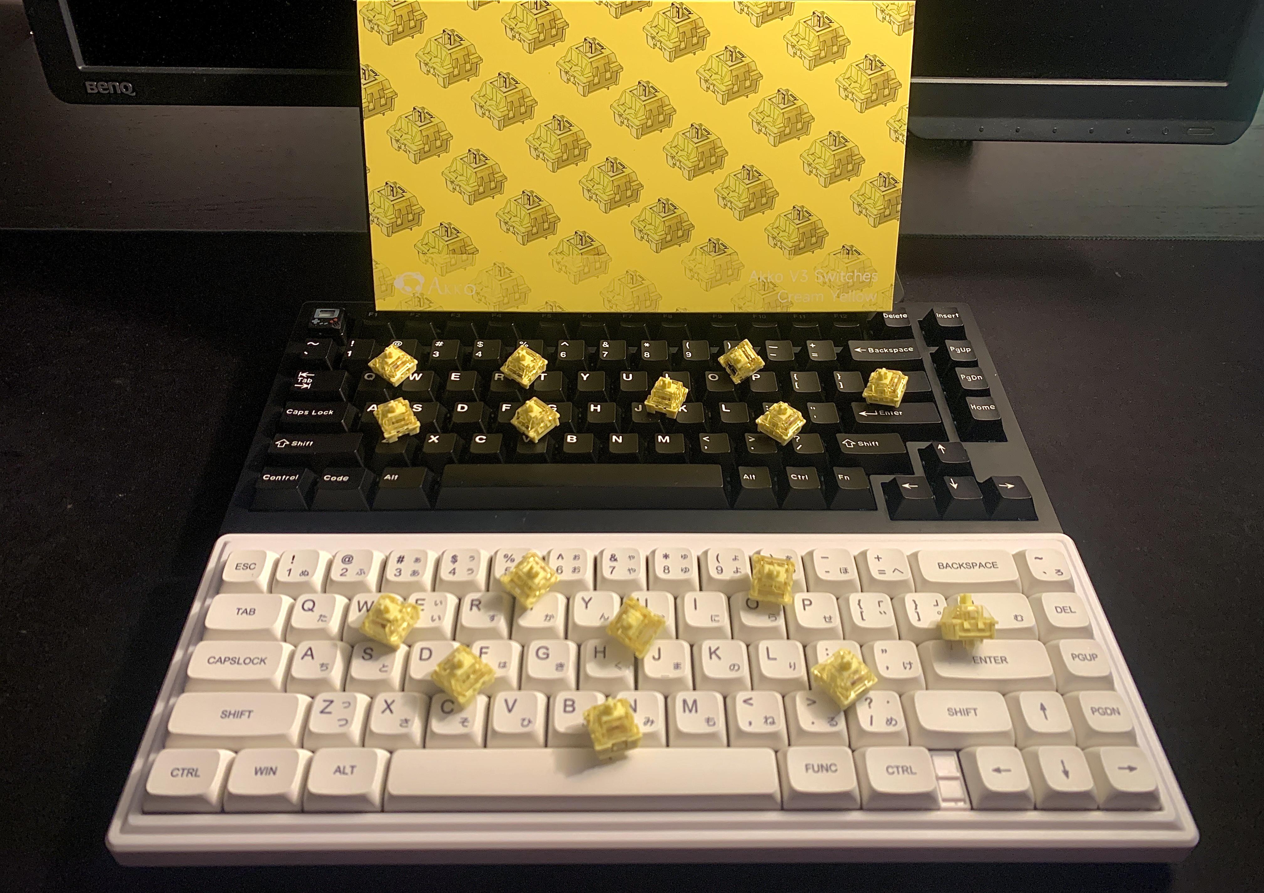 AkkoのV3 Cream Yellowスイッチのレビューしたよ！ (コメント見てね