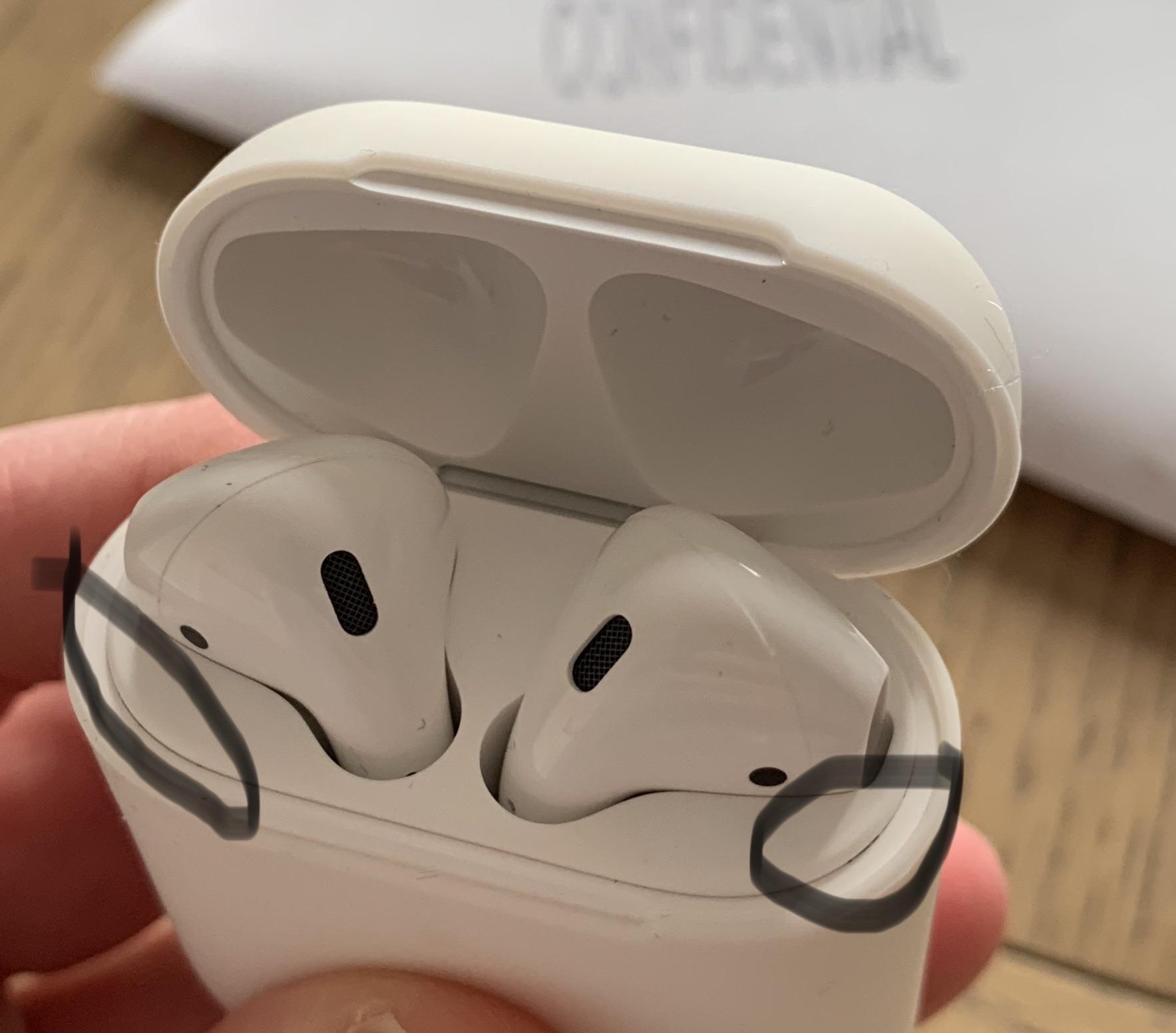 Gaps in AirPods case (2nd Gen) collects dirt. Never noticed this